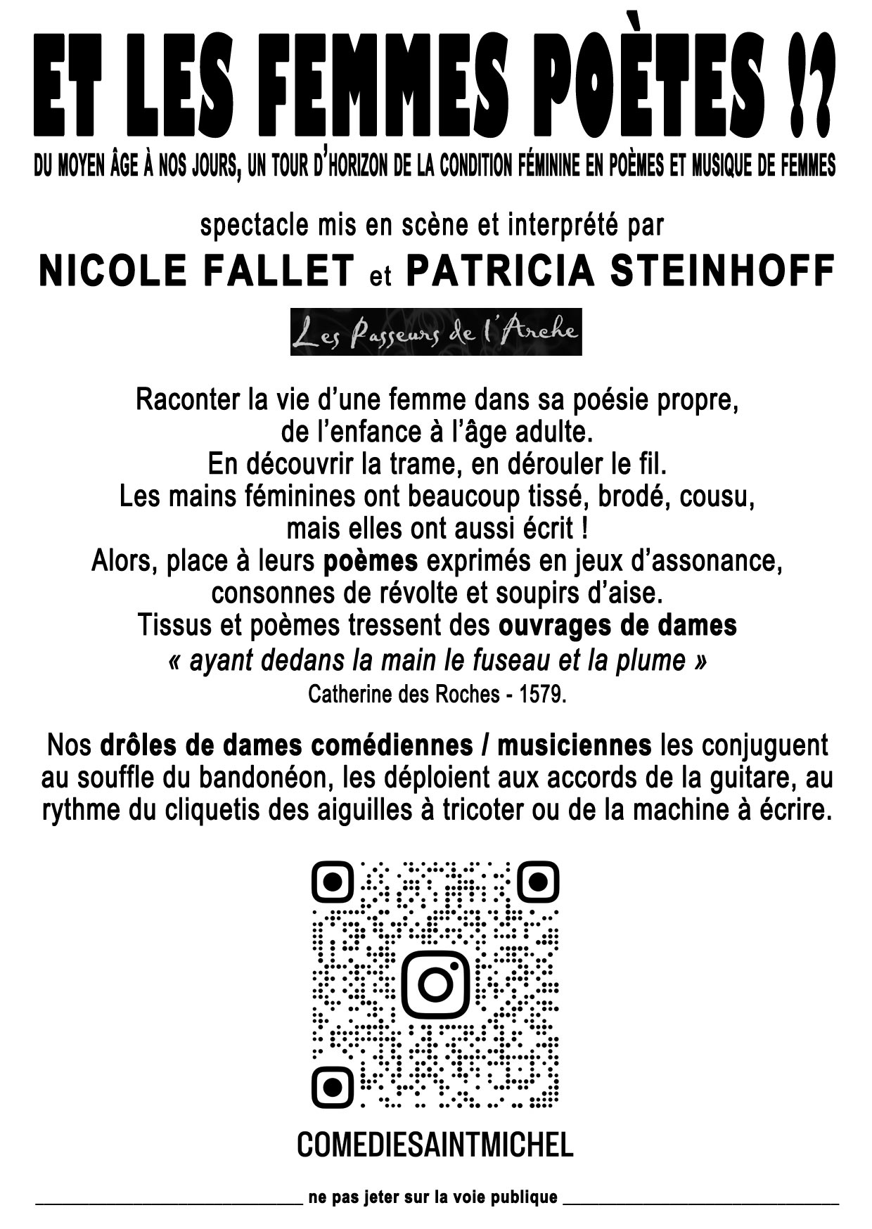 ET LES FEMMES POÈTES?!